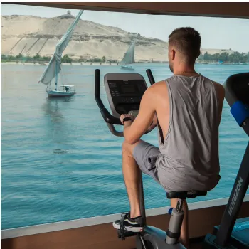 Gym aboard the M/S Le Fayan Nile Cruise Nile cruise
